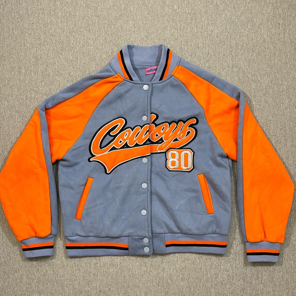 Super Cute Varsity Jacket!! 💙🧡